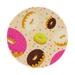 Adobk Mouse Pad Anti Slip Rubber Round Mousepads Desktop Notebook Mouse Mat With Stitched Edge For Working And Gaming (Donuts)