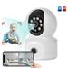 Yoloke Indoor Camera Home Security Camera System with Fixed Lens and Dome Camera in 1 Expanded Viewing Angle Motion Tracking Dual-Screen Display