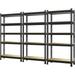 U-SHARE Storage Shelves 3 Pack 5 Tier Adjustable Garage Storage Shelving Heavy Duty Metal Storage Utility Rack Shelf Unit for Warehouse Pantry Closet Kitchen Black