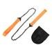 11 Teeeth Pocket Chainsaw Portable Survival Hand Chain Saw Wood Cutting Tool Emergency Camping Hiking Tool with Handles Orange