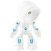 LED Night Light Desktop Robot Kids Room Decor for Table Lamp Mini White Button Battery Pvc Student