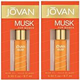 (Pack of 2) Jovan Musk by Coty for Women 0.33 oz Perfumed Musk Oil 0.33 OZ ea