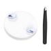 BGZLEU Magnifying Mirror 30X Magnifying Mirror Suction Cup for Easy Mounting Use for Magnifying Makeup Mirror 30X Travel Magnifying Mirror Stick on Bathroom Mirror(White)