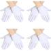 Halloween White Kids Gloves White Cotton Gloves Girls Boys Cosplay Costume Dress Gloves Wrist Formal Gloves for Party