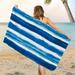 SUPERFUU Beach Towel Large Towel Bands for Beach Chairs Microfiber Beach Towel Sandproof Pool Towels Extra Large Thin Sand Free Towels Free Blanket for Party Bath