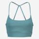 Green Padded Sports Bra Top