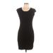 Express Casual Dress - Bodycon: Black Solid Dresses - Women's Size Large