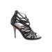 Luxury Rebel Heels: Strappy Stilleto Cocktail Party Black Solid Shoes - Women's Size 39 - Open Toe