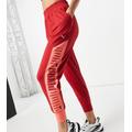 Puma Training joggers in pink with red panels & cream logo exclusive to asos