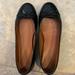 Coach Shoes | Coach Ballet Flat Shoes Leather Slip On, Bow Black Color Size 8.5 Minor Wear. | Color: Black | Size: 8.5