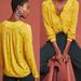 Anthropologie Tops | Anthropologie 26 Of 52 Conversations Colloquial Bow Top Blouse Size 8 | Color: Yellow | Size: 8