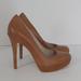 Michael Kors Shoes | Michael Kors Brown Leather Stiletto Heeled Platform Pump Size 9m | Color: Brown | Size: 9