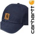 Carhartt Accessories | Carhartt - Nwt “Odessa” Canvas Cap In Navy. 100% Cotton Washed Canvas | Color: Blue | Size: Os