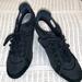 Adidas Shoes | Adidas Slvr Black Wedge Sneakers | Color: Black | Size: 6