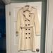 Burberry Jackets & Coats | Burberry Silk Trench Coat | Color: Cream/White | Size: 2