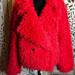Anthropologie Jackets & Coats | Anthropologie Faux Fur Fuscia Shag Double Breasted Jacket | Color: Pink | Size: S