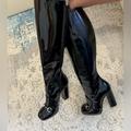 Gucci Shoes | Gucci Horsebit Black Patent Leather Knee High Boots | Color: Black | Size: 8
