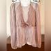 Free People Tops | Free People Luisa Lavender Lace Lavender Low Cut Top With Satin Bow Size L | Color: Purple | Size: L