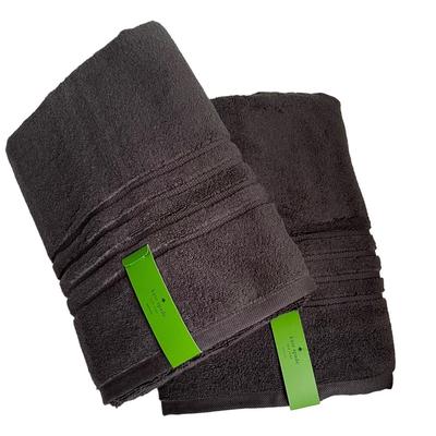 Kate Spade Bath | Kate Spade New York Black Bath Towel Set Of 2 Nwt | Color: Black | Size: Os