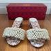 Tory Burch Shoes | Brand New Tory Burch Tatianna Kitten Block Heel Pearl Sandals, Size 6 | Color: Cream/Pink | Size: 6