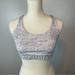 Lululemon Athletica Intimates & Sleepwear | Lululemon White Grey Sports Bra White Strappy Back Size 10 | Color: White | Size: 10