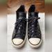 Converse Shoes | Converse Shoes Womens Size 7 Chuck Taylor All Star Chelsea Black Leather | Color: Black/Gold | Size: 7