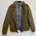 Levi's Jackets & Coats | Levi’s Mens Brown Sherpa Field Jacket Sz M Four Pockets Canvas Removable Hood | Color: Brown/Gray | Size: M