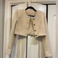 Zara Jackets & Coats | Cropped Zara Lady Jacket | Color: Cream/Tan | Size: L