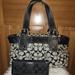 Coach Bags | Euc Coach Signature Shoulder Bag *Free Coach Wallet! | Color: Black/Gray | Size: 12x9