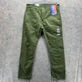 Levi's Jeans | Levi's 502 Jeans Men 31x30 Chino Green Outdoors Taper Fit Stretch Pockets | Color: Green | Size: 31x30