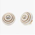Kate Spade Jewelry | Kate Spade Know The Ropes Mixed Media Stud Earrings | Color: White | Size: Os