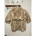 Michael Kors Jackets & Coats | Michael Kors Women's Short Sleeve Cropped Evening Jacket, Gold, Medium | Color: Gold | Size: M