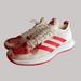 Adidas Shoes | Adidas Defiant Generation Womens Tennis Shoe Size 11 Red White Low Top Mesh | Color: Red/White | Size: 11