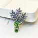 Anthropologie Jewelry | Anthropologie French Lavender Brooch Pin | Color: Green/Purple | Size: Os