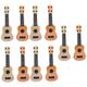 BESTonZON 10 Pcs Mini Ukulele Toy Guitar Kid Educational Guitar Kid Guitar Children Guitar Baby Toys Guitar for Kids Beginner Guitar Kids Guitar Toy Wooden Guitar Gift Toddler Plastic Music