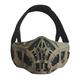 Tactical Mask Airsoft Half Face Mask Adjustable CS Paintball Mask for Halloween Cosplay BB Game Hunting Gear