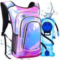 Niggeey Hydration Backpack, Festival Rave Hydration Pack, Water Backpack with 2L Hydration Bladder, Rave Backpack Hydration Pack Hydropack Hydro for Hiking, Biking, Festivals, Raves