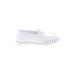 Sperry Top Sider Flats White Solid Shoes - Women's Size 8 - Almond Toe