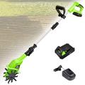 ELzEy Rotavator Tiller Rotavator,Cordless Rotavator, Handheld Electric Cordless Soil Cultivator Gardening Tool Cultivation Machine for Garden Vegetable Plots.