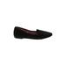 H&M Flats: Slip On Chunky Heel Work Black Solid Shoes - Women's Size 40 - Almond Toe