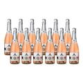 ZENO alcohol-liberated Sparkling Rosé non-alcoholic wine (Case of 12x750ml) Vegan-friendly Gluten Free, Alcohol-Free Wine, Gift Set, Ideal for Celebrations &Festive Parties
