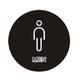 toilet signToilets Sign,Bathroom Door Decor Sign,Toilet Door Sign Plate Holder Bathroom Wall Signs,Creative Personality Public Toilet Men and Women Round Signage (3) (Color : 4) (Color : 3)