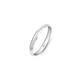 Amberta Allure Women 9ct White Gold Wedding Ring: 2.5 mm White Gold Wedding Ring Size P