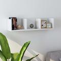 RAUGAJ Nice Shelving Wall Shelves & Ledges-CD Wall Shelf White 75x18x18 cm Engineered Wood