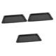 Alipis 3 Pcs Bakeware Baking Pan Barbecue Grill Tray Barbecue Grill Plate Baking Cake Pan Square BBQ Grills Portable Baking Tray Camping Frying Pan Griddle Pan Household Baking Tools Iron