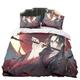 SPSMOKH Anime Mo Dao Zu Shi 3 Pieces Bedding Set Duvet Cover Wei Wu Xian/Lan Wang Ji Duvet Cover Single/Double/King Bedding Set With 2 Pillow Case (3, 230 * 220cm)