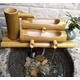 Classic Handmade Bamboo Water Fountain and Pump,Garden Decor Craft Fountain Relax Gardening, Garden Feature for Pond Fish Tank Courtyard