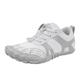 EMAlusher Women's Shoes, Trainers, Women's White, 2024 Barefoot Shoes, Breathable Road Running Shoes, Casual Lightweight Leisure Shoes, Outdoor Tennis Shoes, Walking Shoes, White, 8 UK