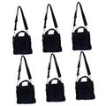 SOIMISS 6pcs Handbag Denim Bag Tote Carteras De Mano Para Mujer Ladies Crossbody Purses Trendy Tote Bag Makeup Bag Organizer Cross Body Purse Lady Storage Pouch Miss Small Satchel Vintage