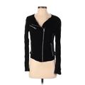 Max & Mia Jacket: Short Black Print Jackets & Outerwear - Women's Size Small